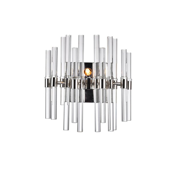 Cwi Lighting Miroir 2 Light Wall Light With Polished Nickel Finish 1137W10-1-613 - main